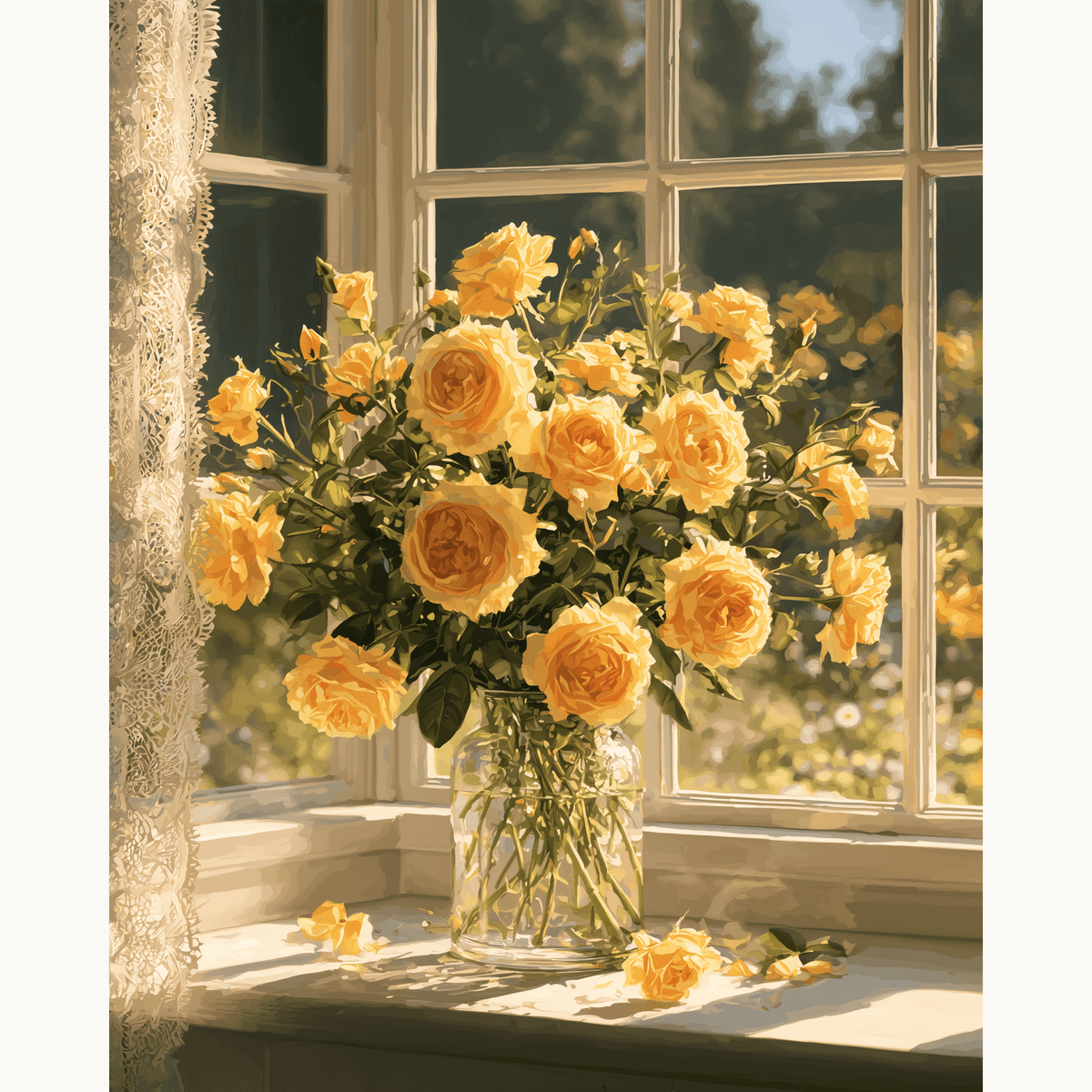 Yellow Roses - Number Artist Paint by Numbers Kits