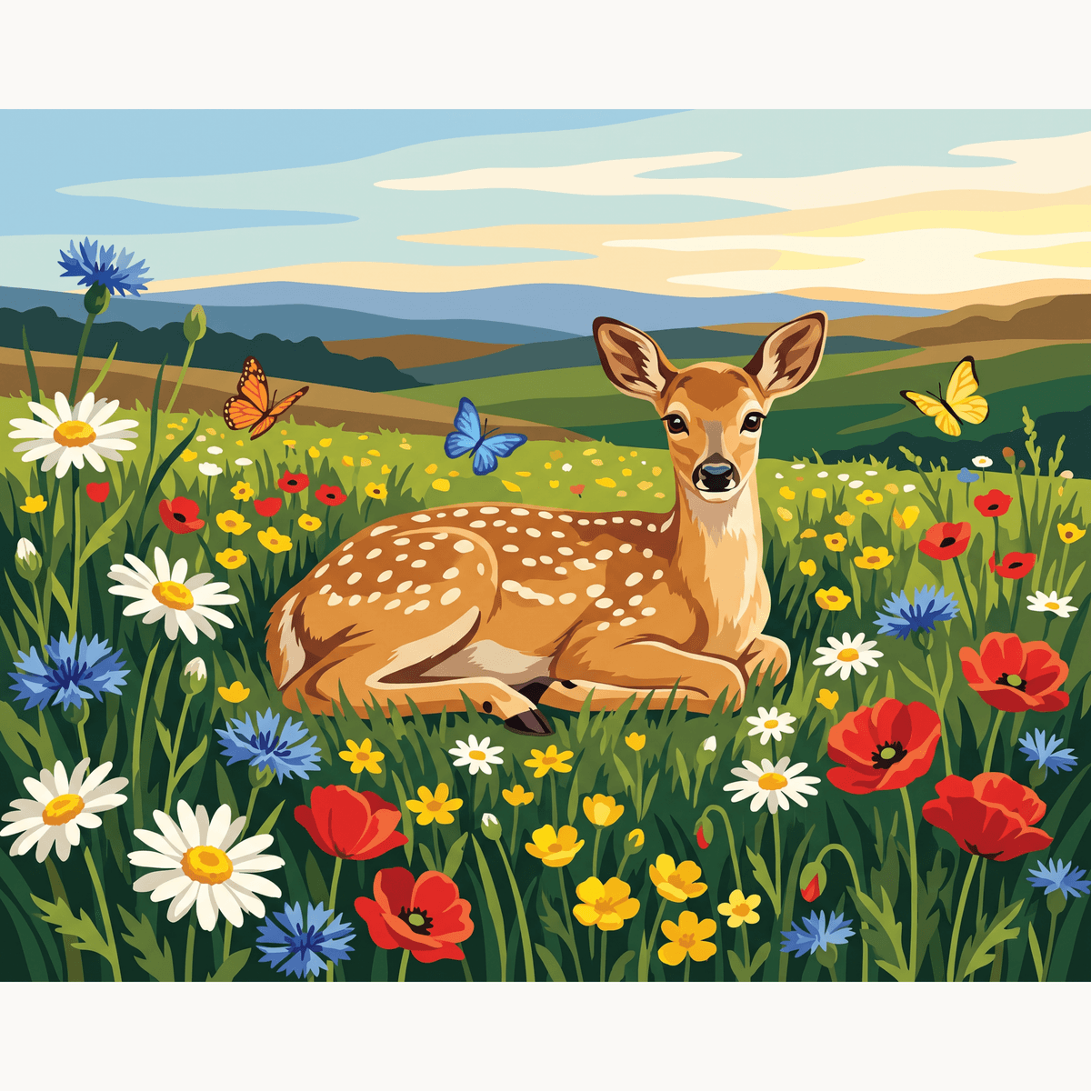 Tender Meadow - Number Artist Paint by Numbers Kits