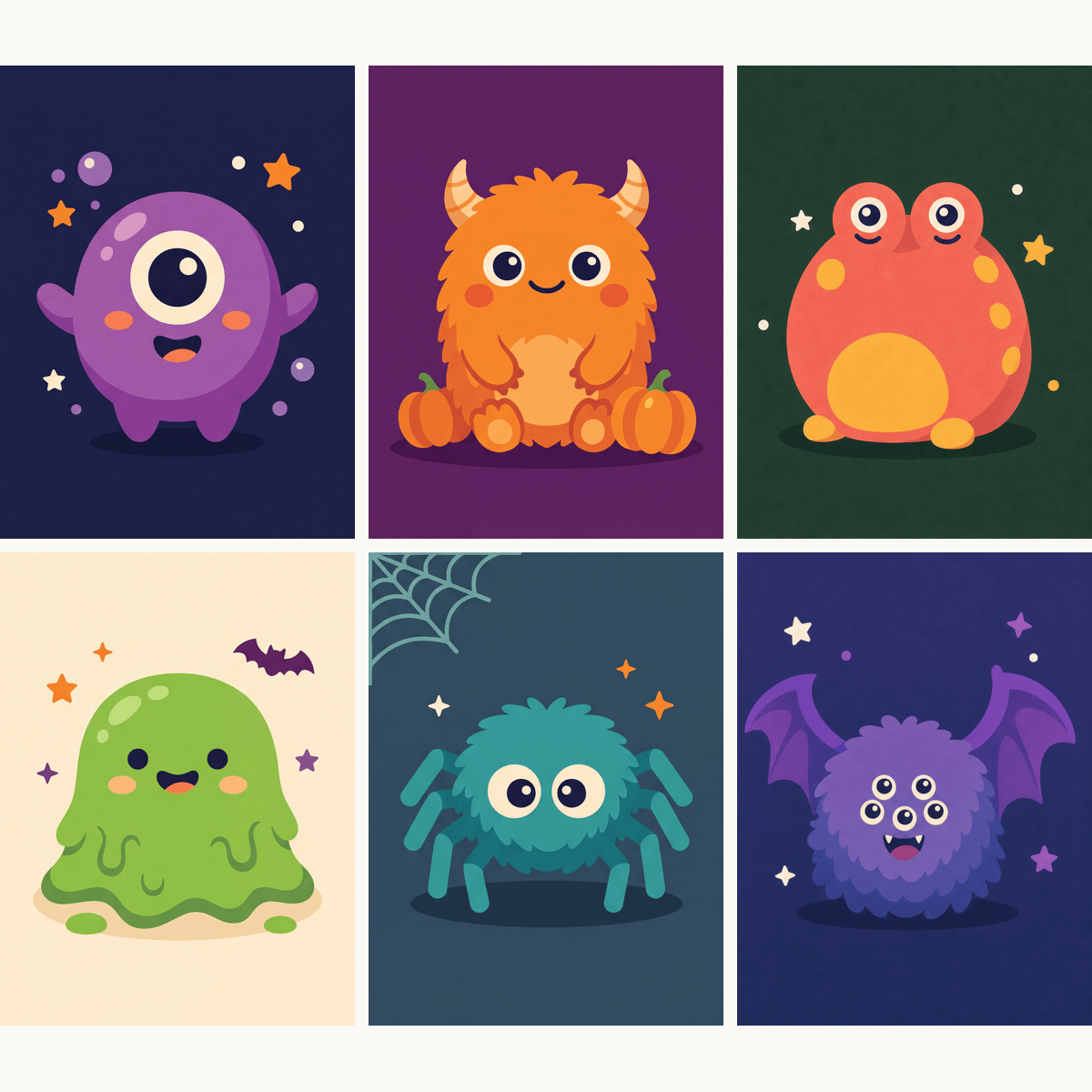 Tiny Monsters - Number Artist Paint by Numbers Kits