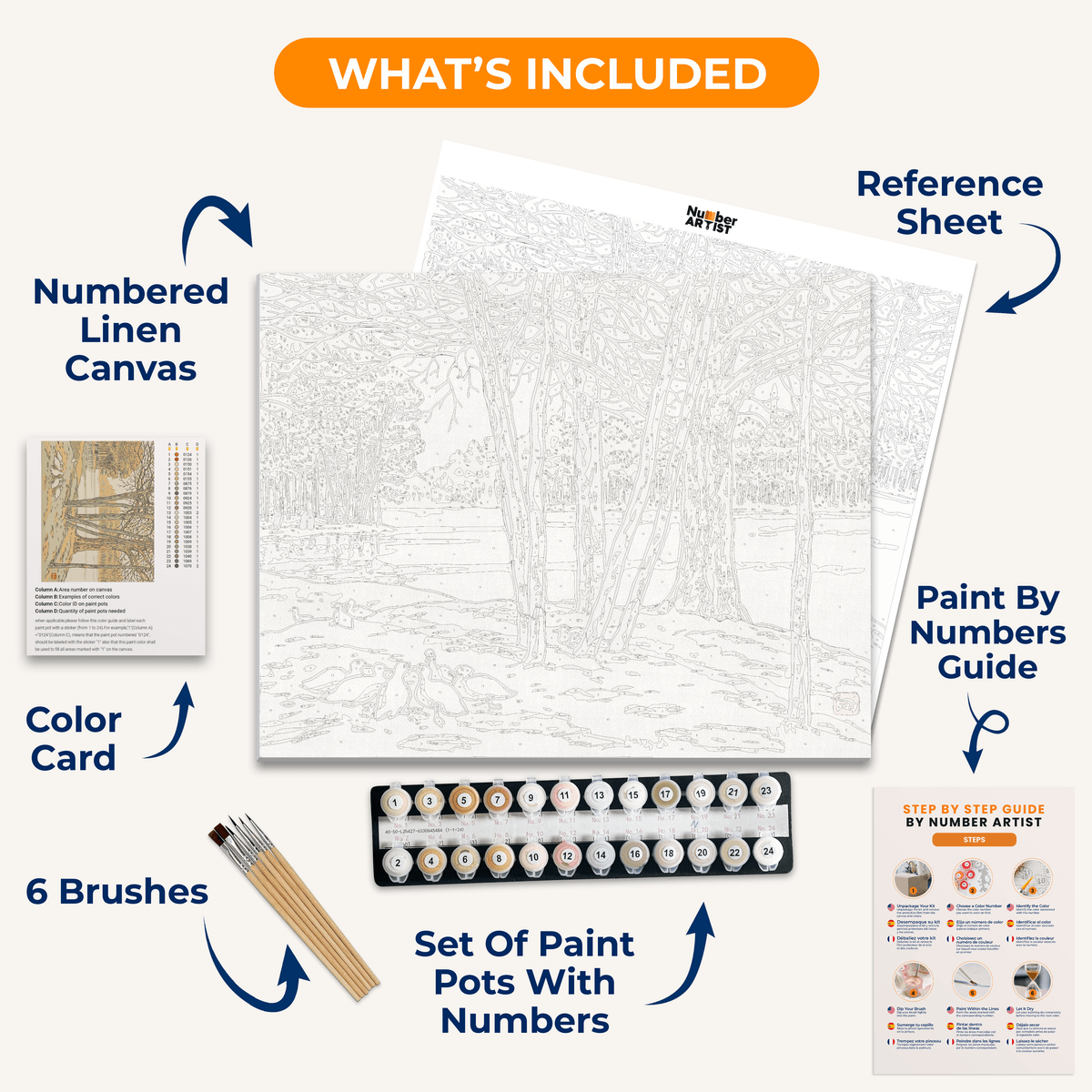 Du Bois de Boulogne by Henri Riviere - Number Artist Paint by Numbers Kits
