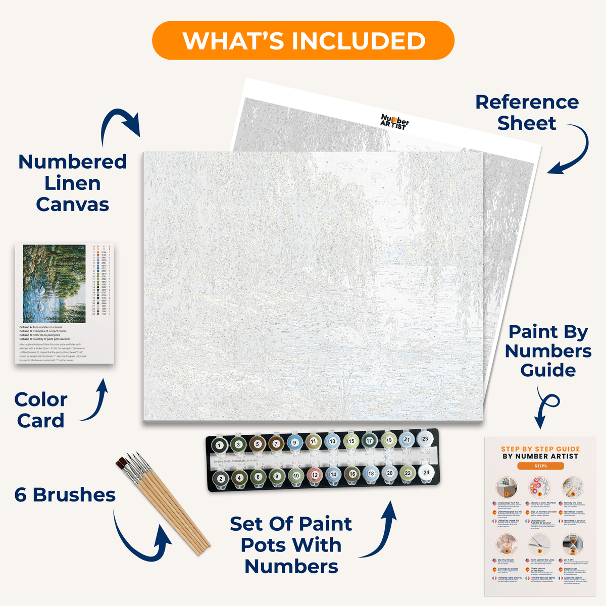 Graceful Swans - Number Artist Paint by Numbers Kits