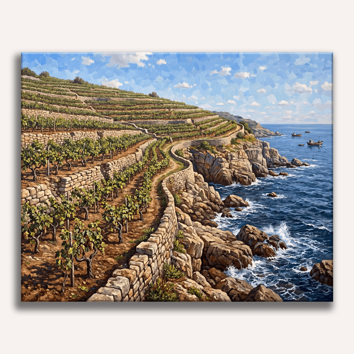 Coastal Vineyard - Number Artist Paint by Numbers Kits