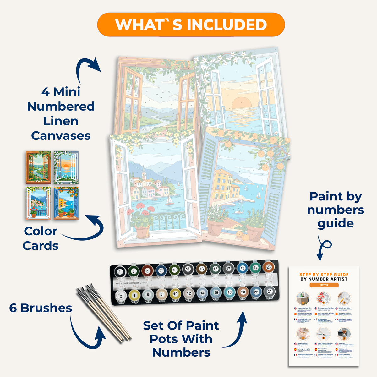 Window Views Vol. 2 - Number Artist Paint by Numbers Kits