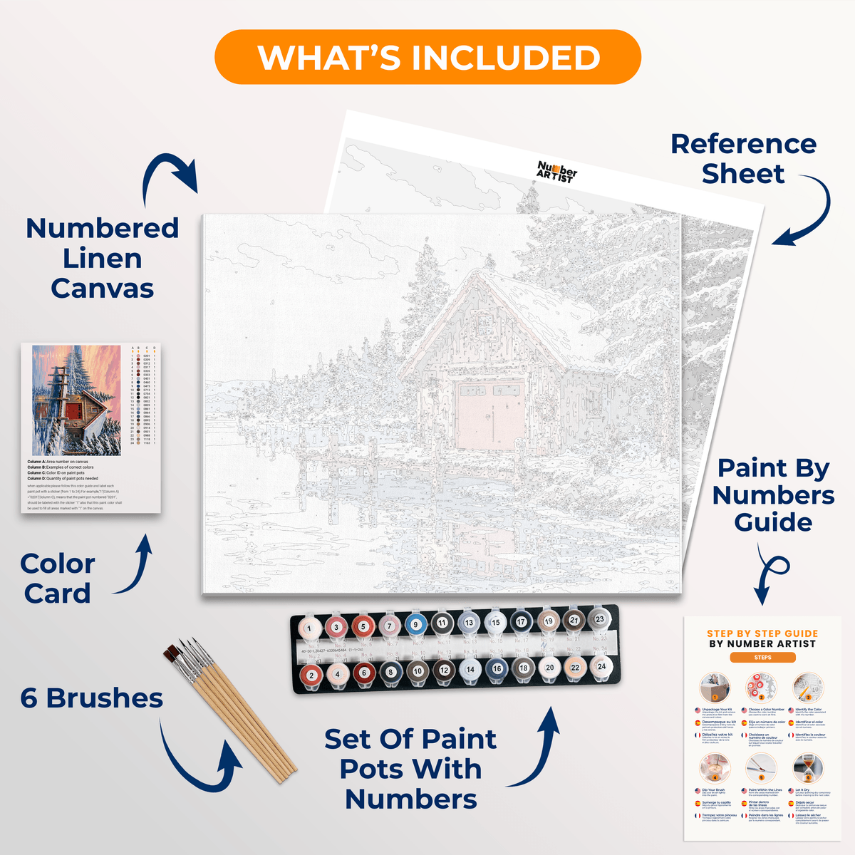 Lakeside Calm - Number Artist Paint by Numbers Kits