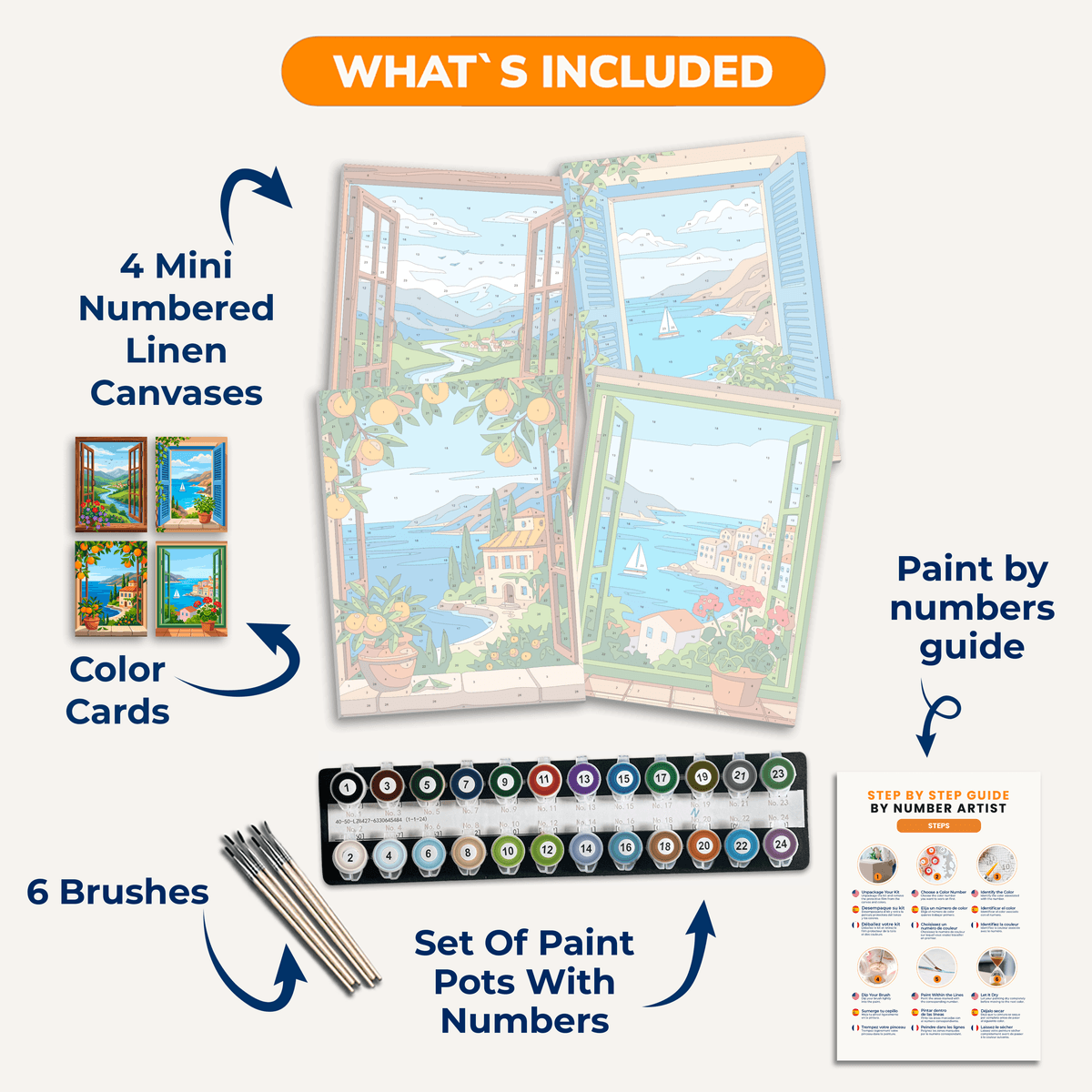 Window Views Vol. 1 - Number Artist Paint by Numbers Kits