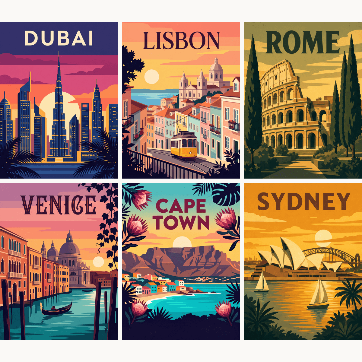 Passport Stamps - Number Artist Paint by Numbers Kits