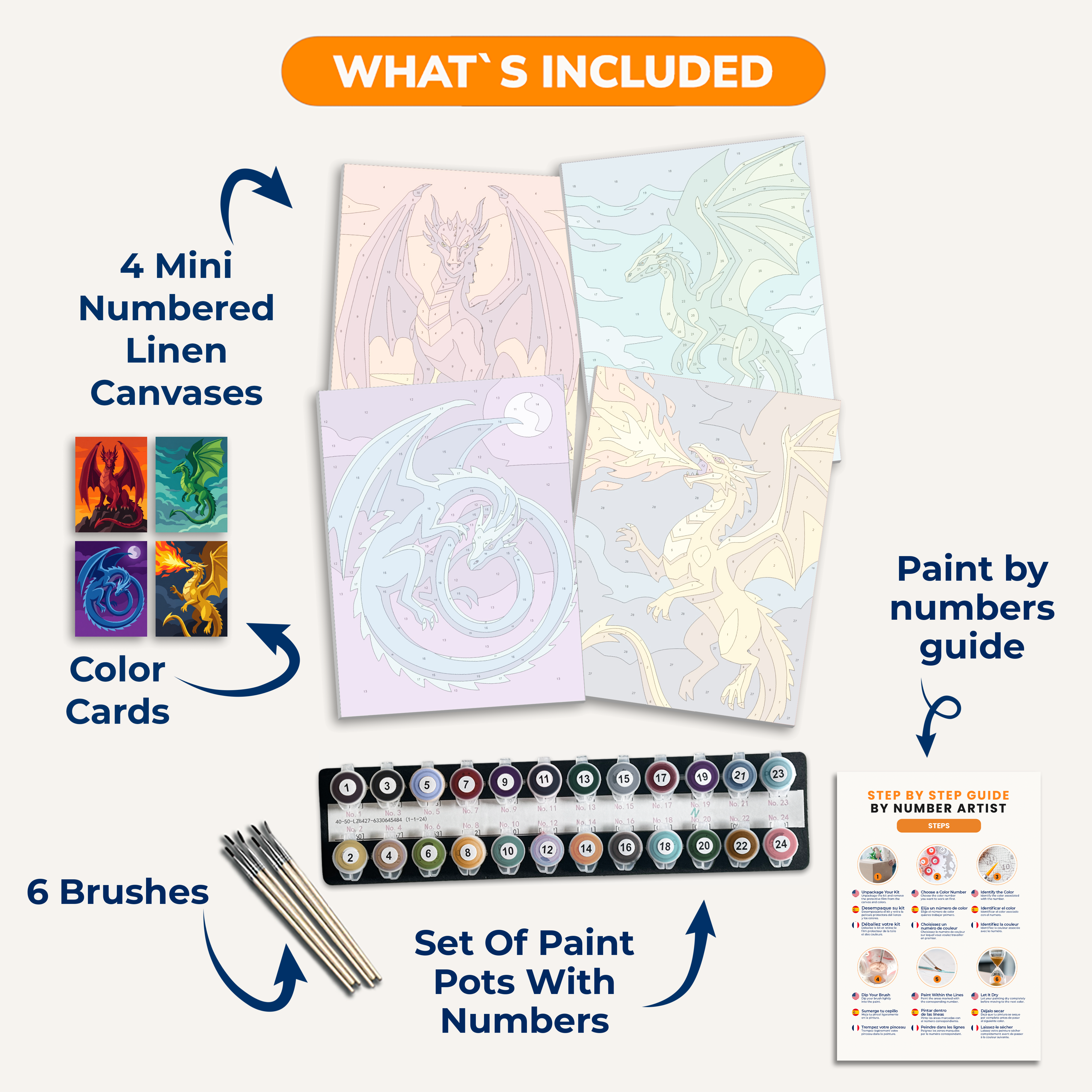 Dragon Lords - Number Artist Paint by Numbers Kits