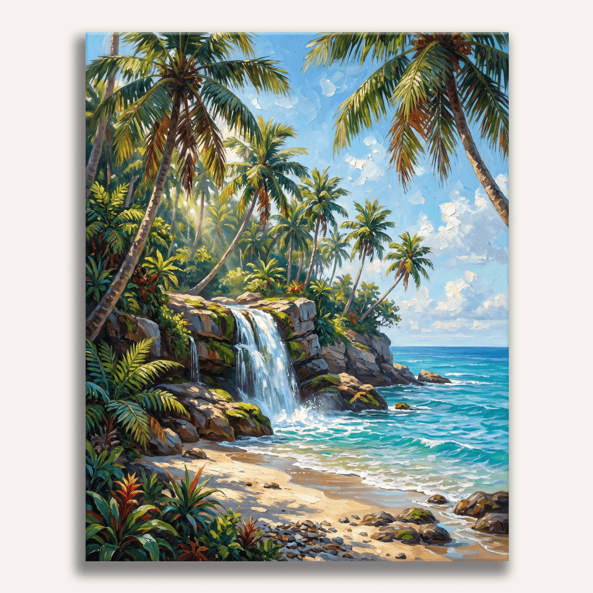 Tropical Cascade - Number Artist Paint by Numbers Kits