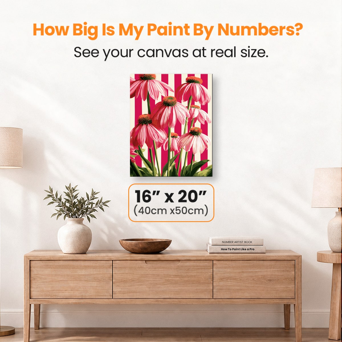 Coneflower Cluster - Number Artist Paint by Numbers Kits