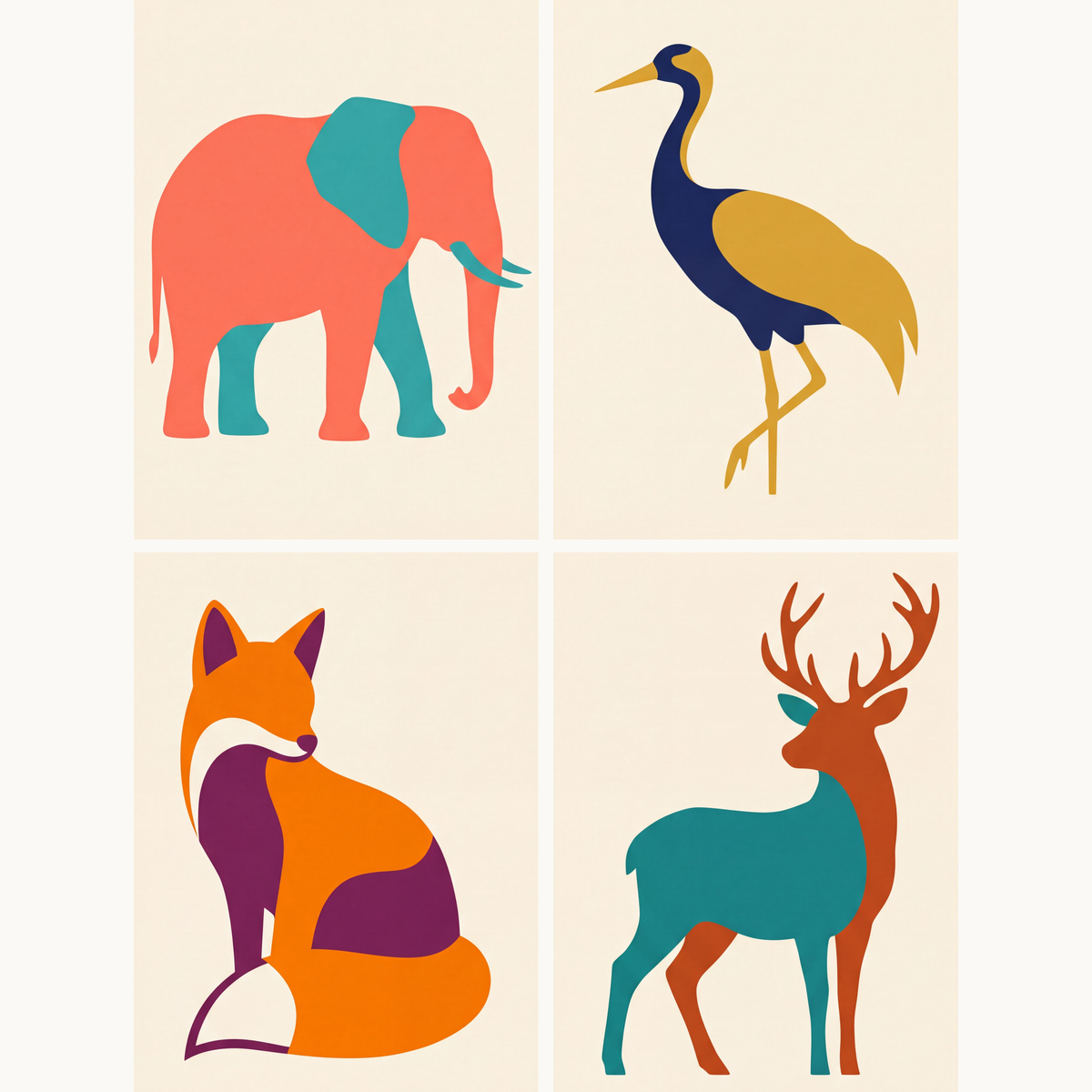Minimal Wildlife - Number Artist Paint by Numbers Kits