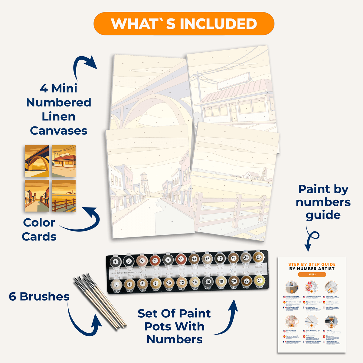 Main Street Memories - Number Artist Paint by Numbers Kits