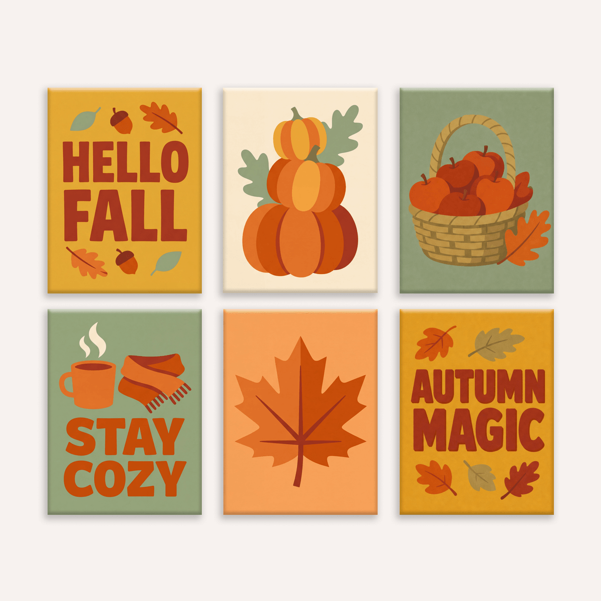 Hello Fall - Number Artist Paint by Numbers Kits
