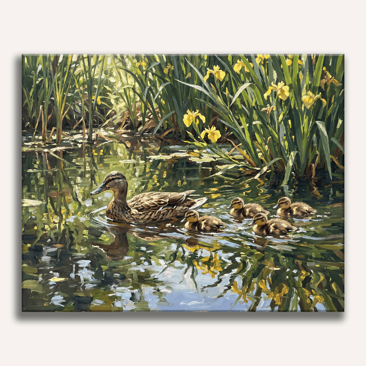 Mallard Family Stroll - Number Artist Paint by Numbers Kits