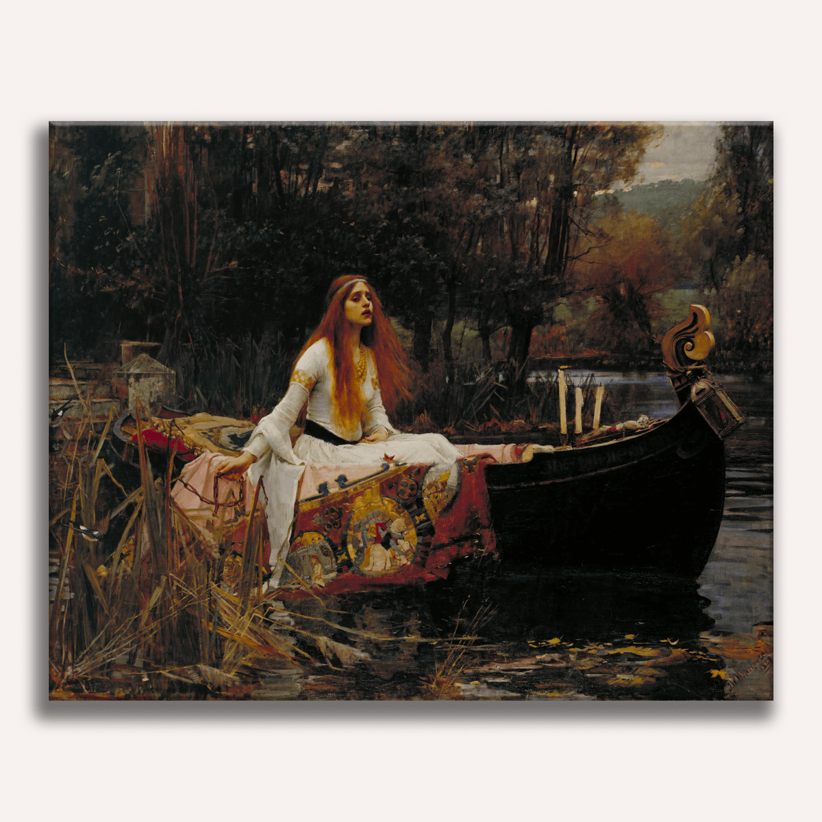 The Lady of Shalott by John William Waterhouse - Number Artist Paint by Numbers Kits