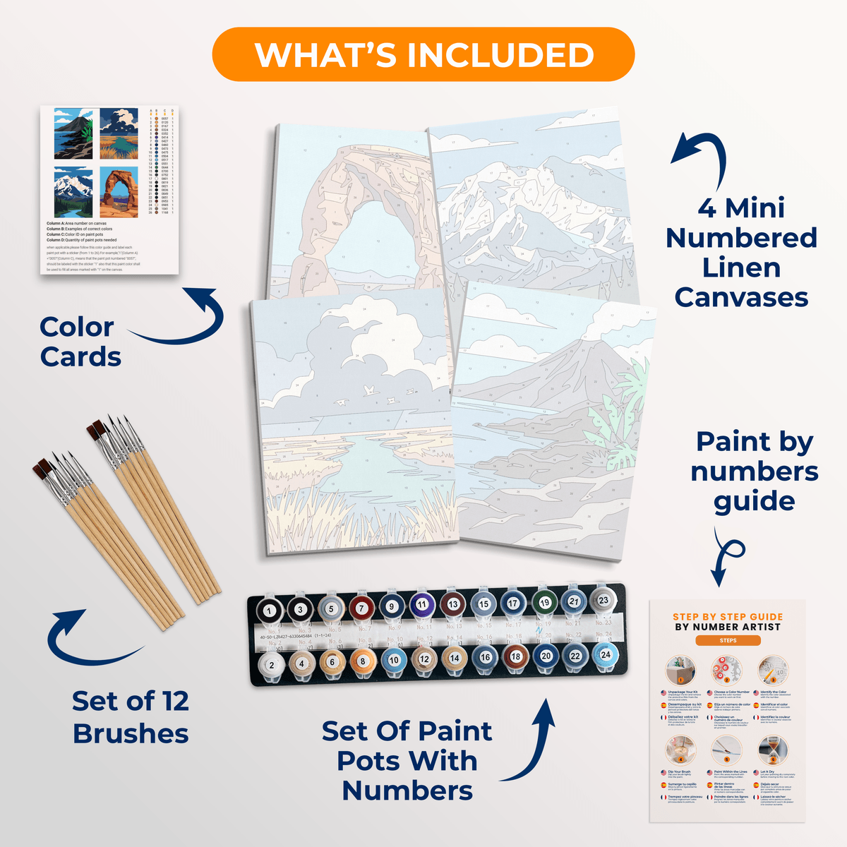 American Landscapes - Number Artist Paint by Numbers Kits