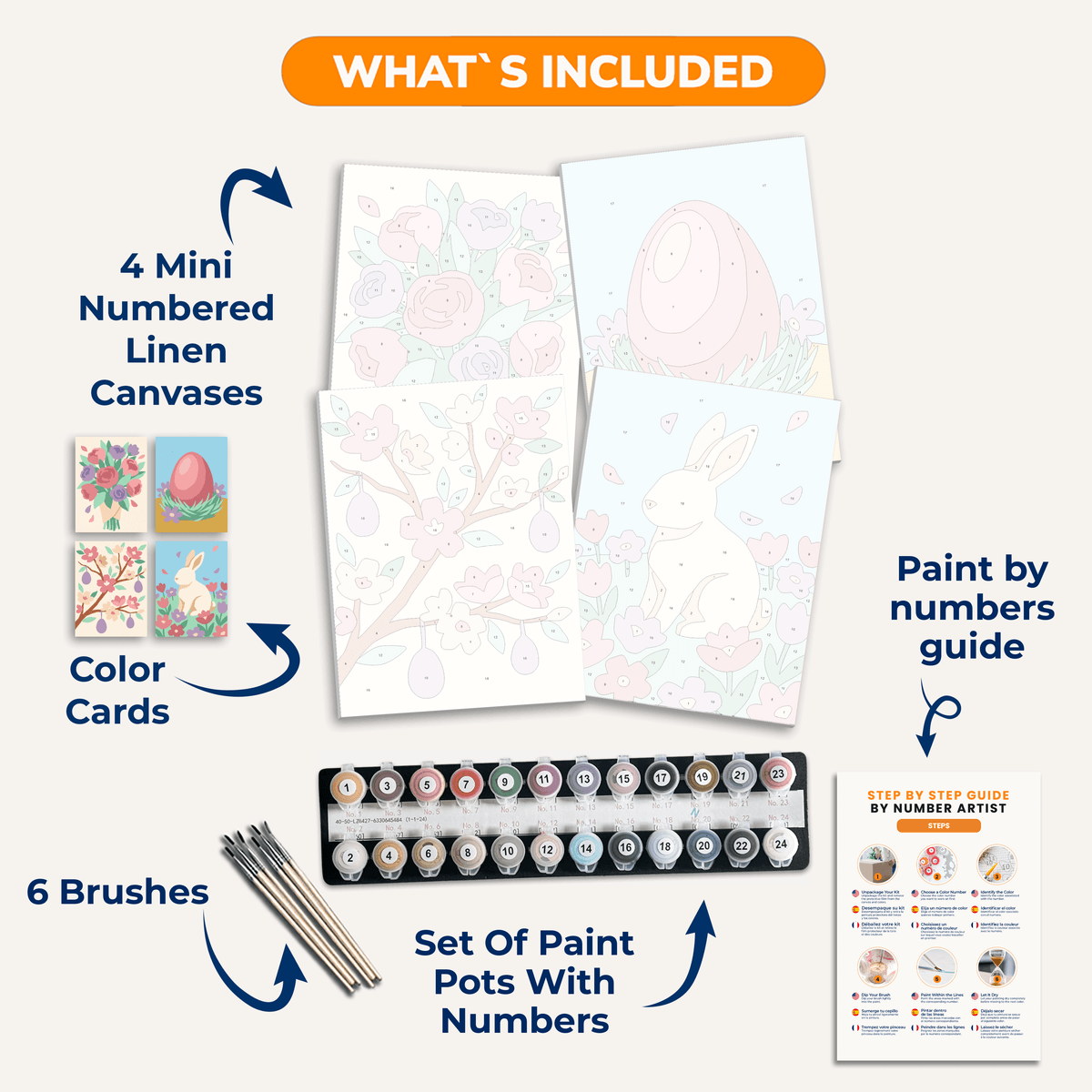 Spring Charm - Number Artist Paint by Numbers Kits