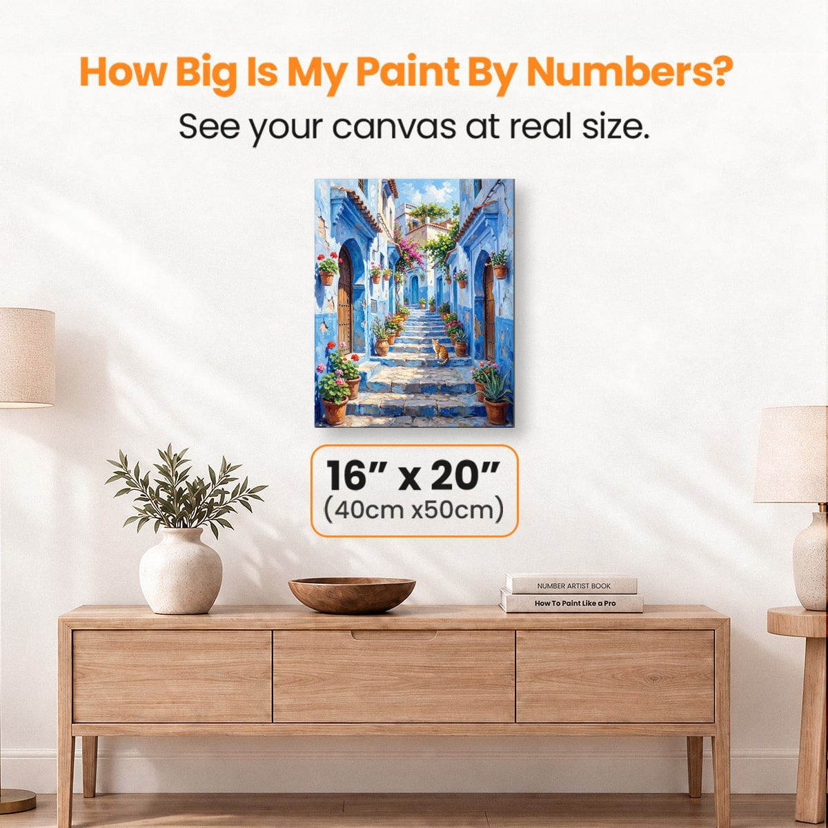 Blue Alley Charm - Number Artist Paint by Numbers Kits
