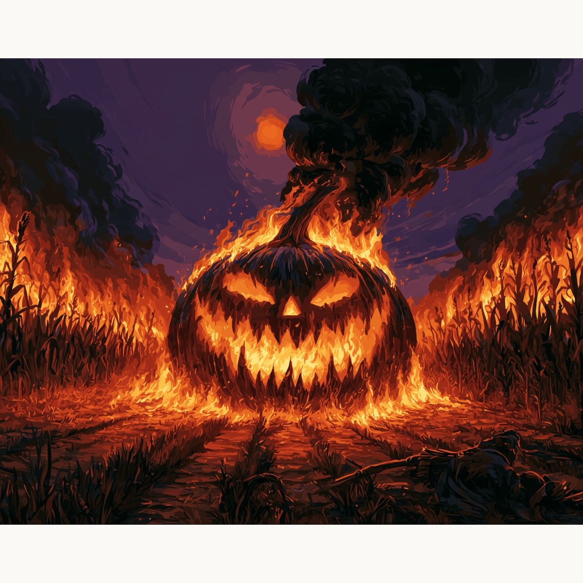 The Wrath of Jack-o'-Lantern - Number Artist Paint by Numbers Kits