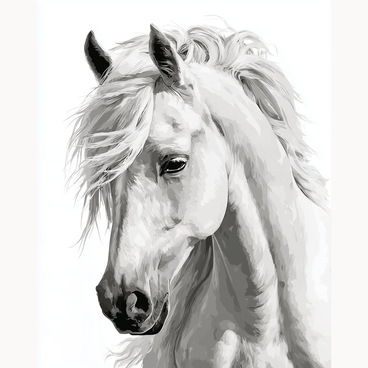 Stallion Portrait - Number Artist Paint by Numbers Kits
