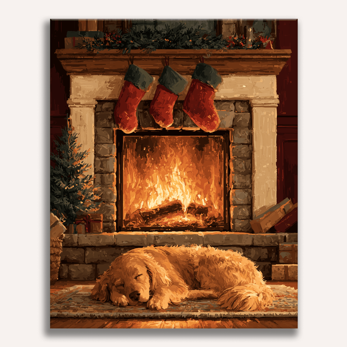 Christmas Nap - Number Artist Paint by Numbers Kits