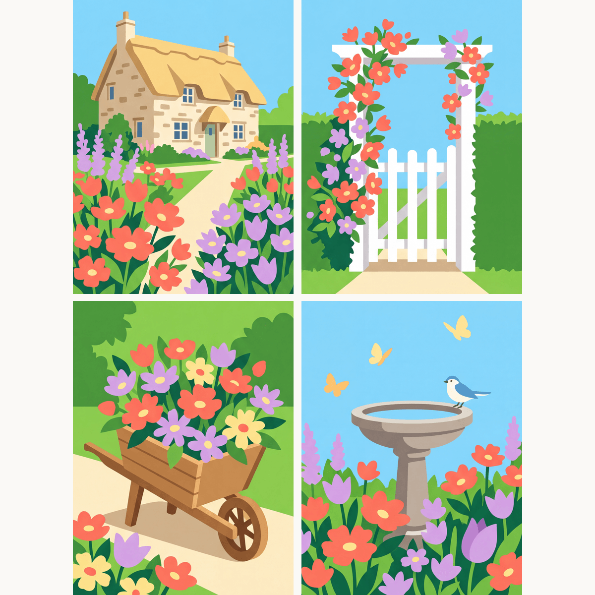Garden Bliss - Number Artist Paint by Numbers Kits