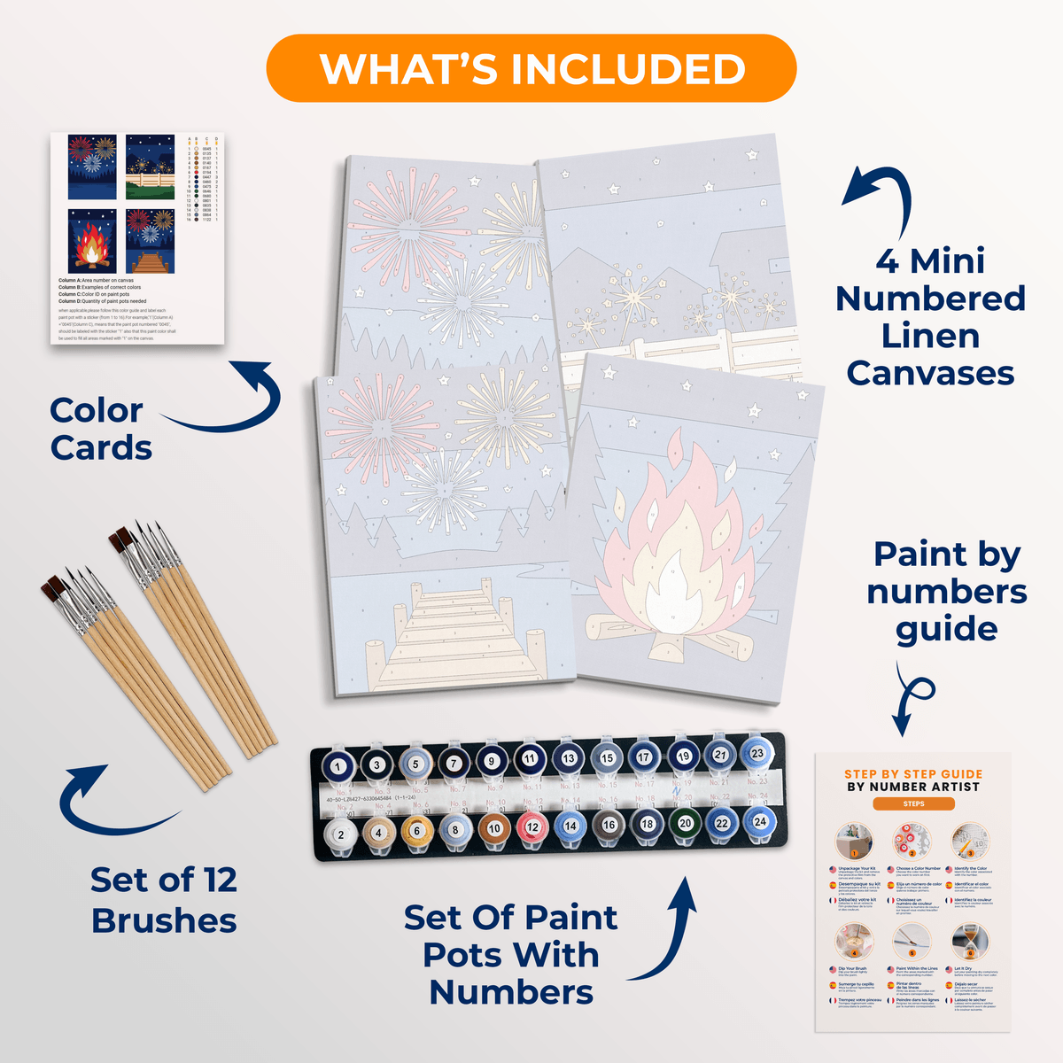 Sparkler Lake Nights - Number Artist Paint by Numbers Kits