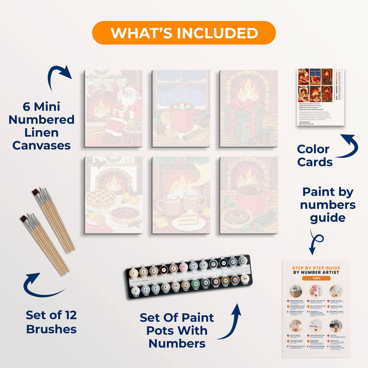 Fireside Magic - Number Artist Paint by Numbers Kits
