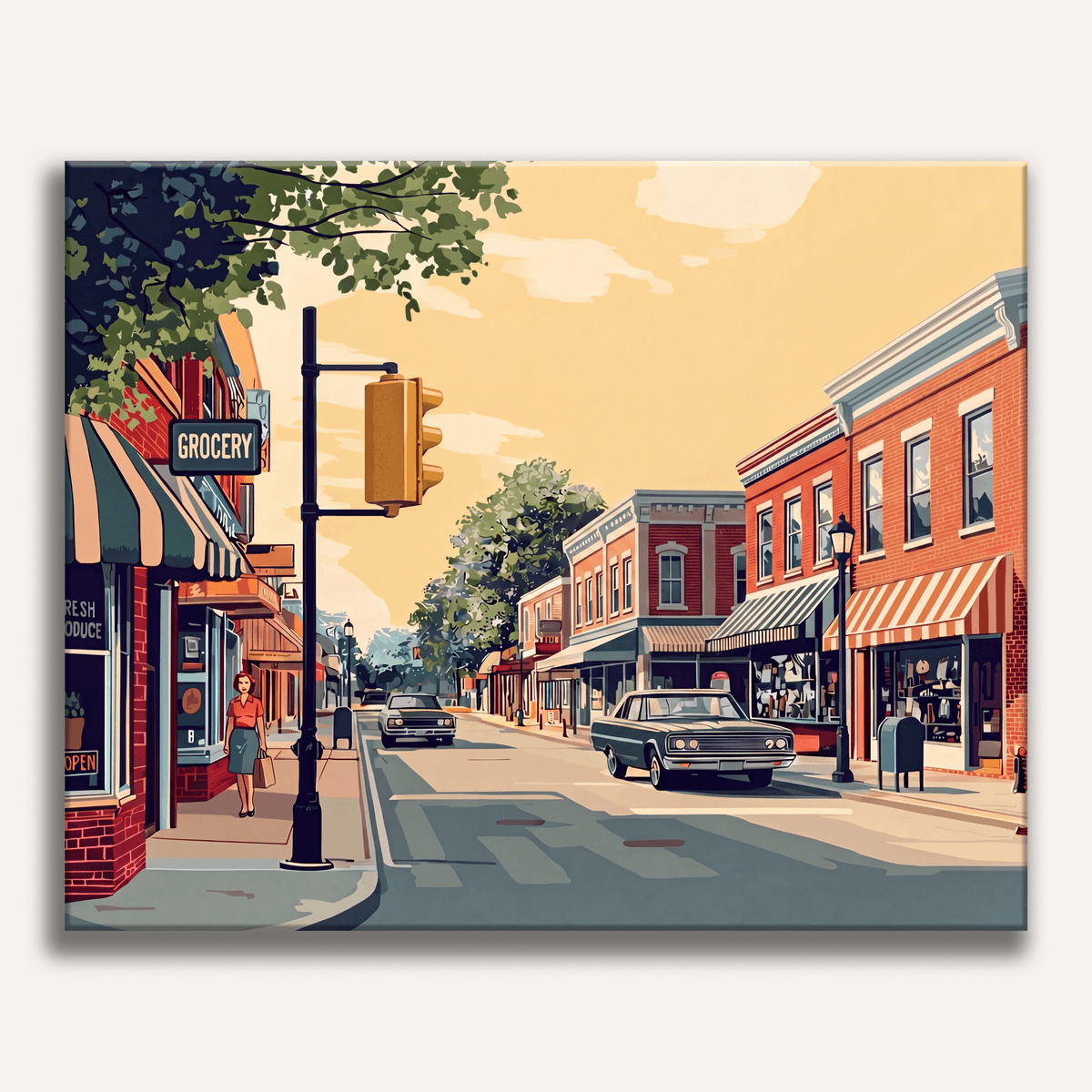 Main Street - Number Artist Paint by Numbers Kits