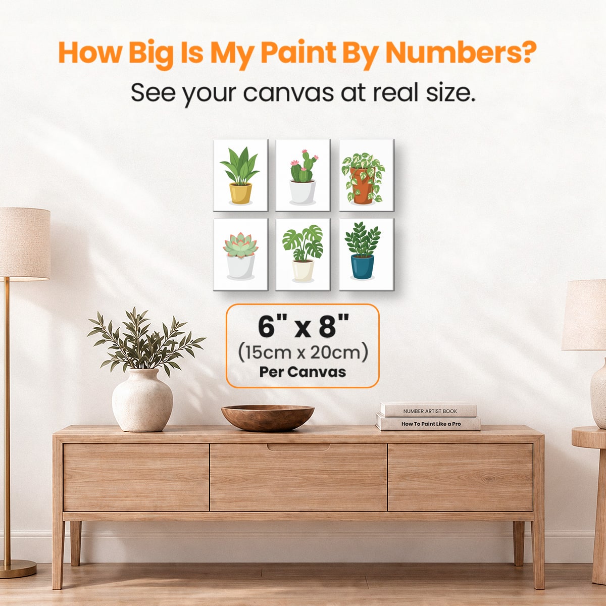 Potted Plants - Number Artist Paint by Numbers Kits