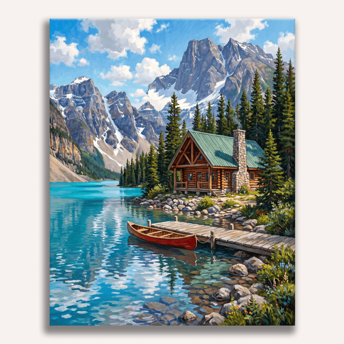 Rockies Lodge - Number Artist Paint by Numbers Kits