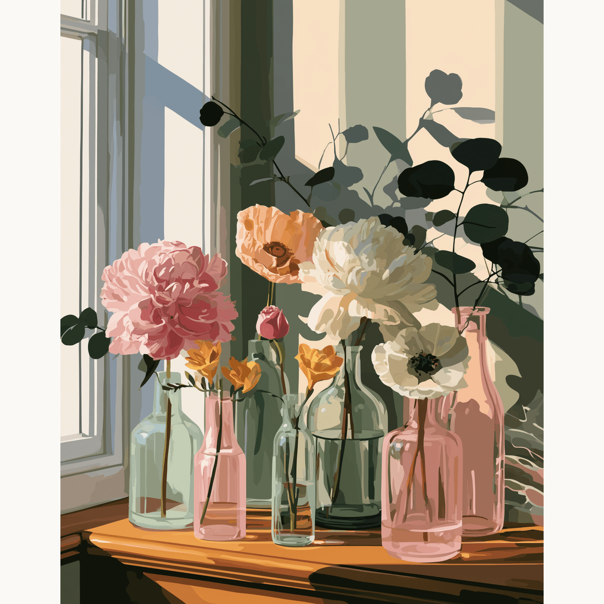 Flower Shading - Number Artist Paint by Numbers Kits