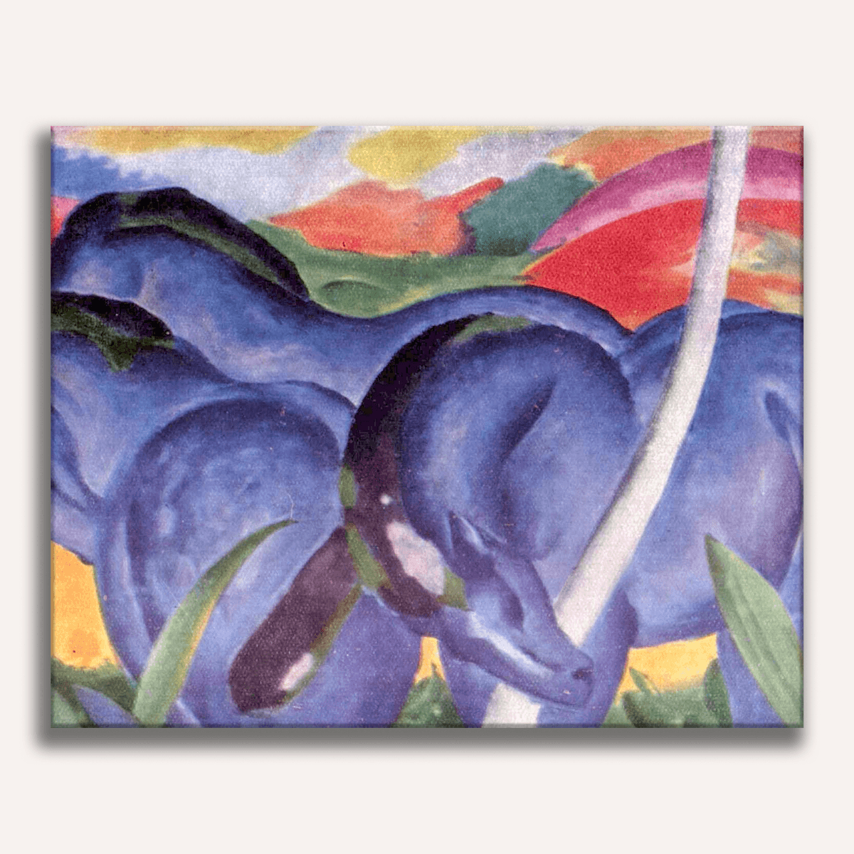 The Large Blue Horses by Franz Marc - Number Artist Paint by Numbers Kits
