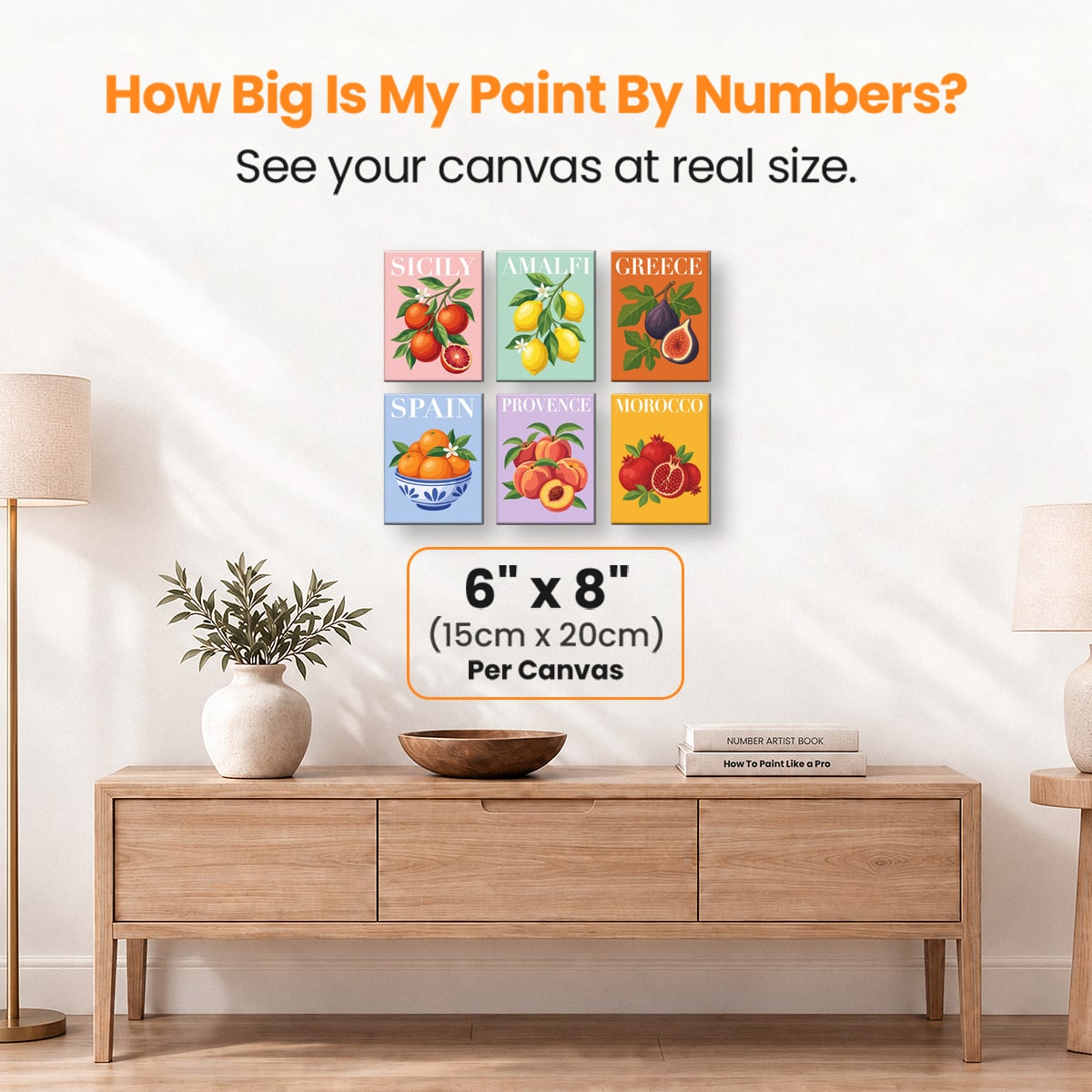 Citrus Grove - Number Artist Paint by Numbers Kits