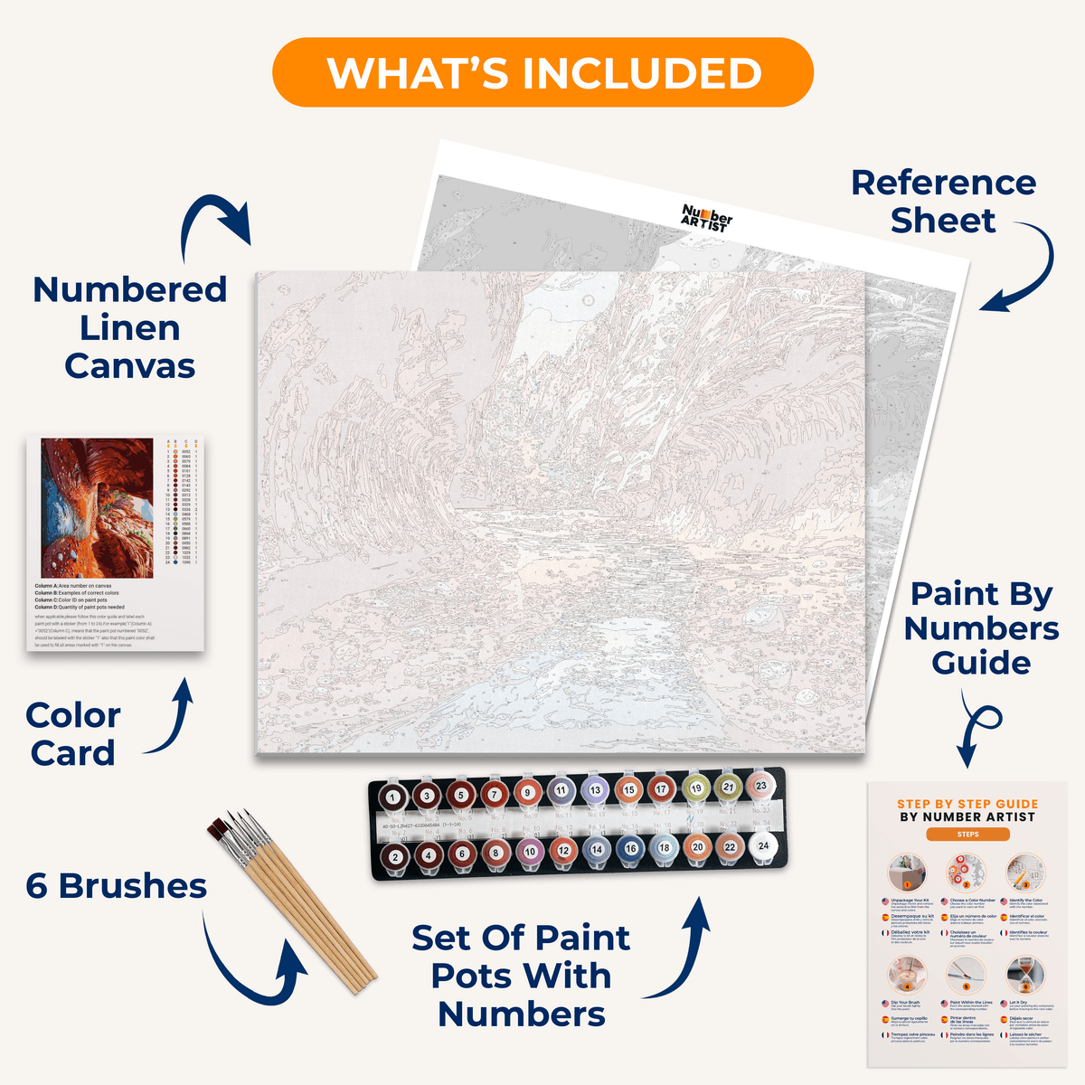 Zion National Park - Number Artist Paint by Numbers Kits