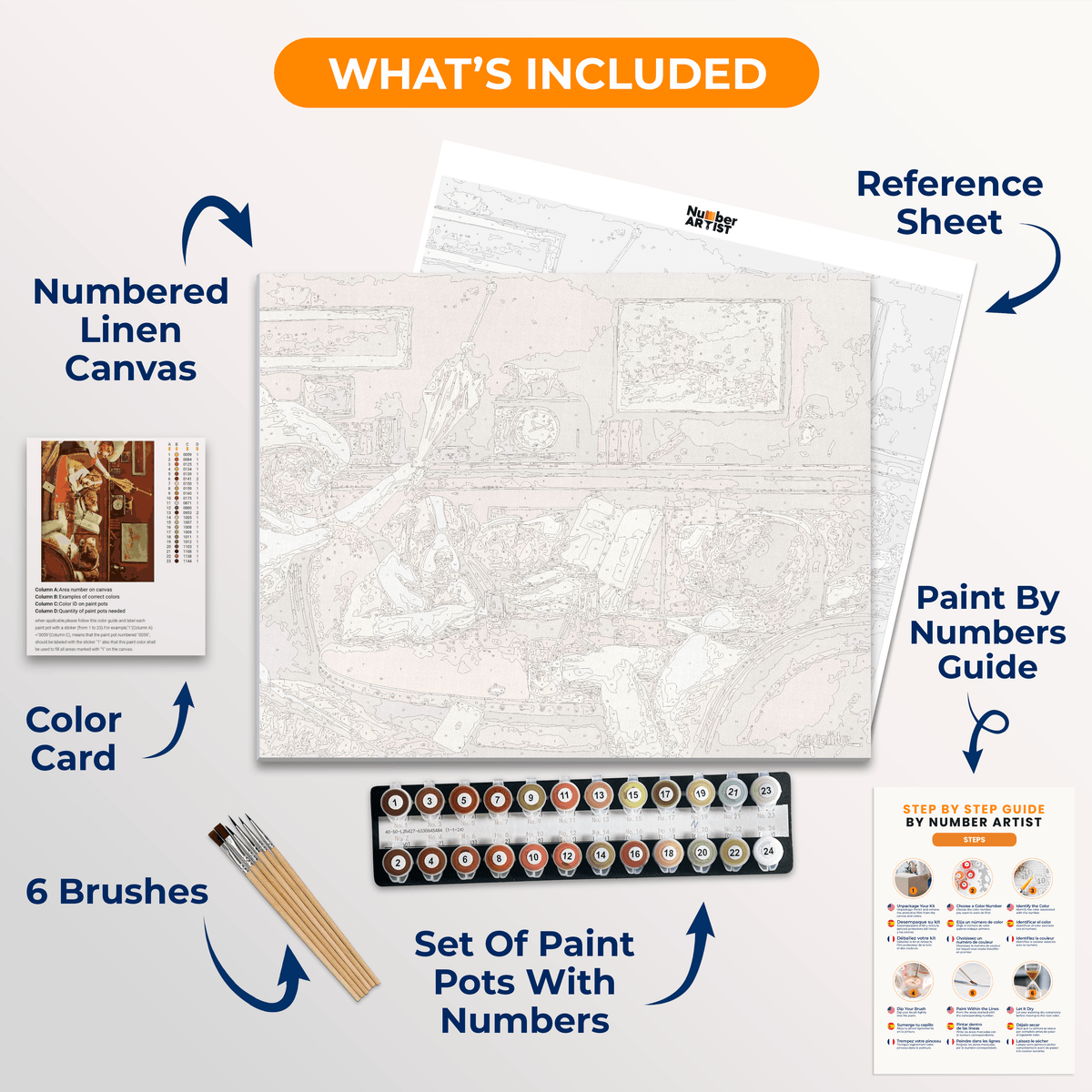 Sitting Up With a Sick Friend by Cassius M. Coolidge - Number Artist Paint by Numbers Kits