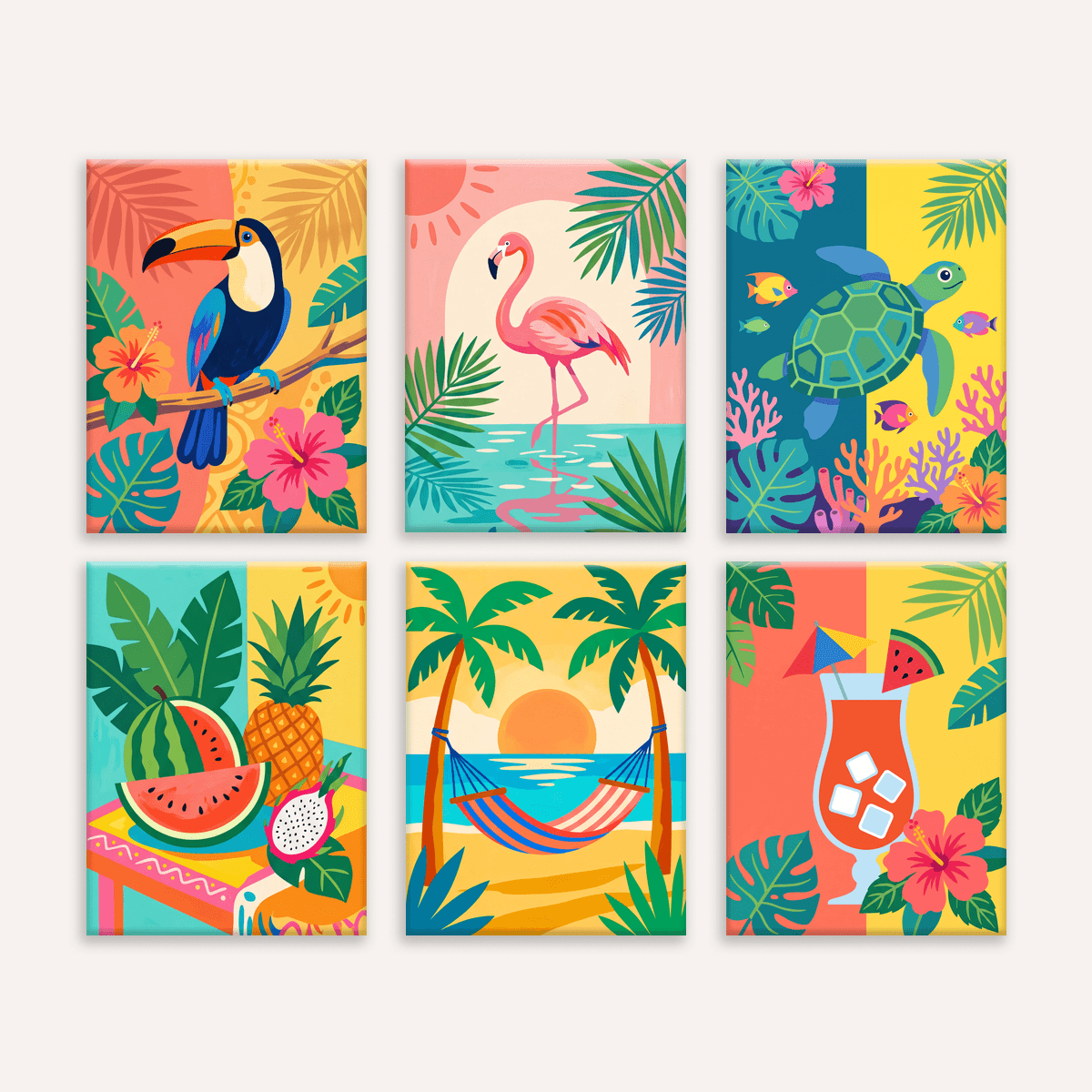 Tropical Paradise - Number Artist Paint by Numbers Kits