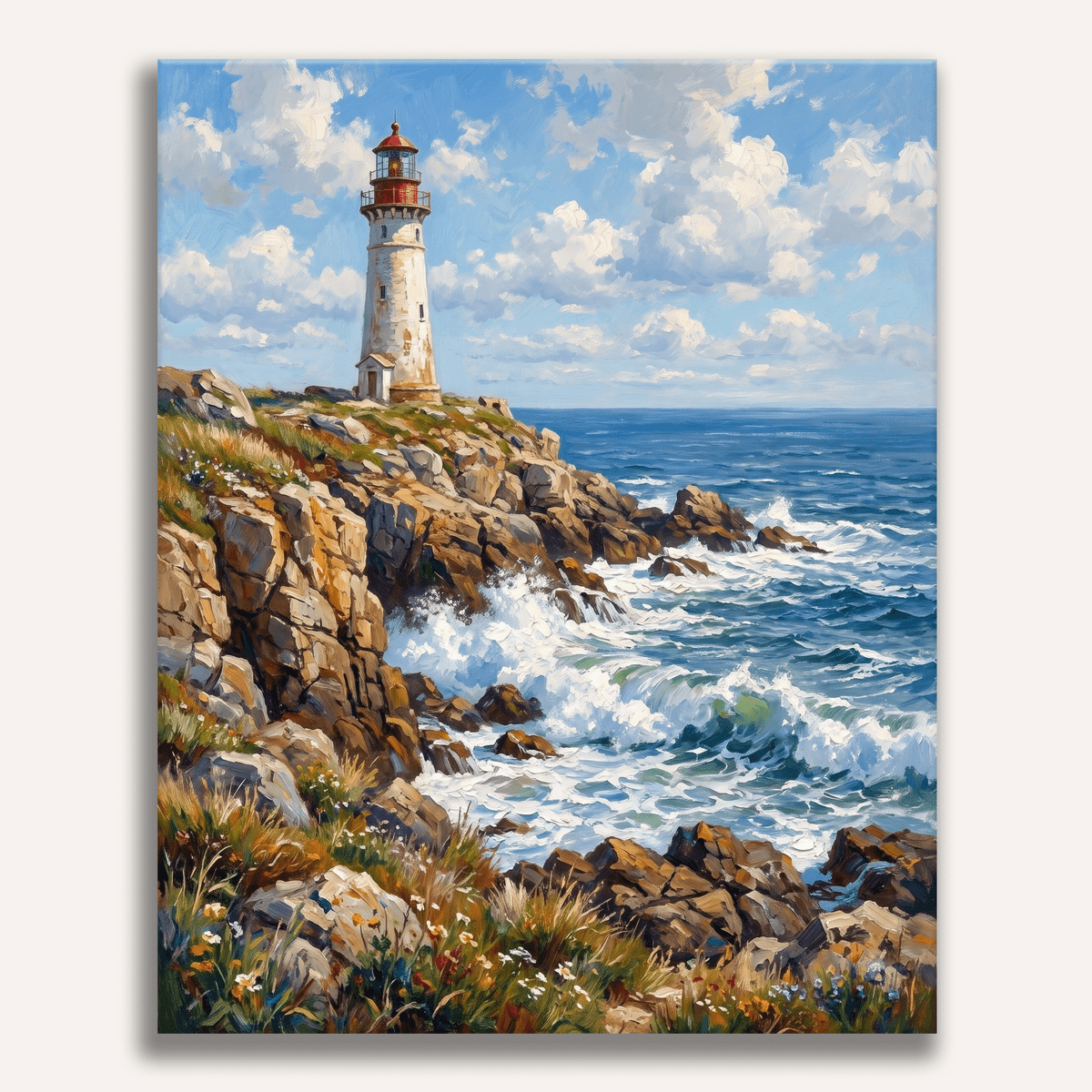 Lighthouse Point Hope - Number Artist Paint by Numbers Kits