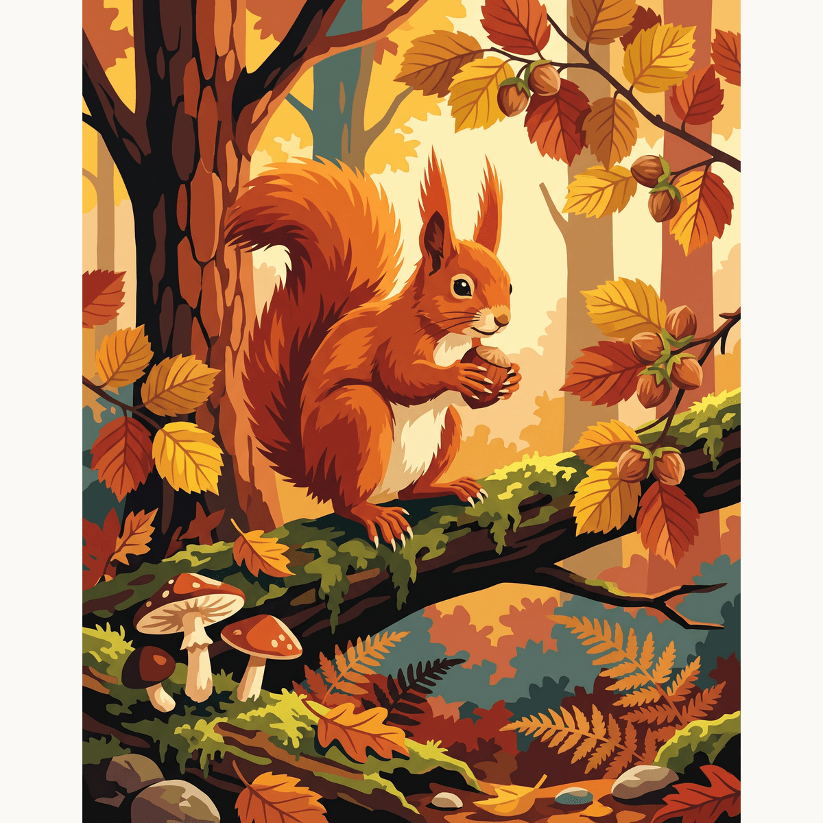 Hazelnut Treasure - Number Artist Paint by Numbers Kits