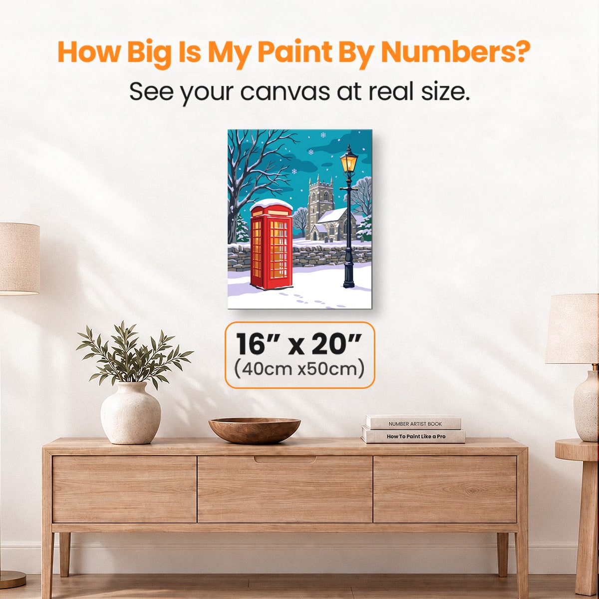 Red Box Frost - Number Artist Paint by Numbers Kits