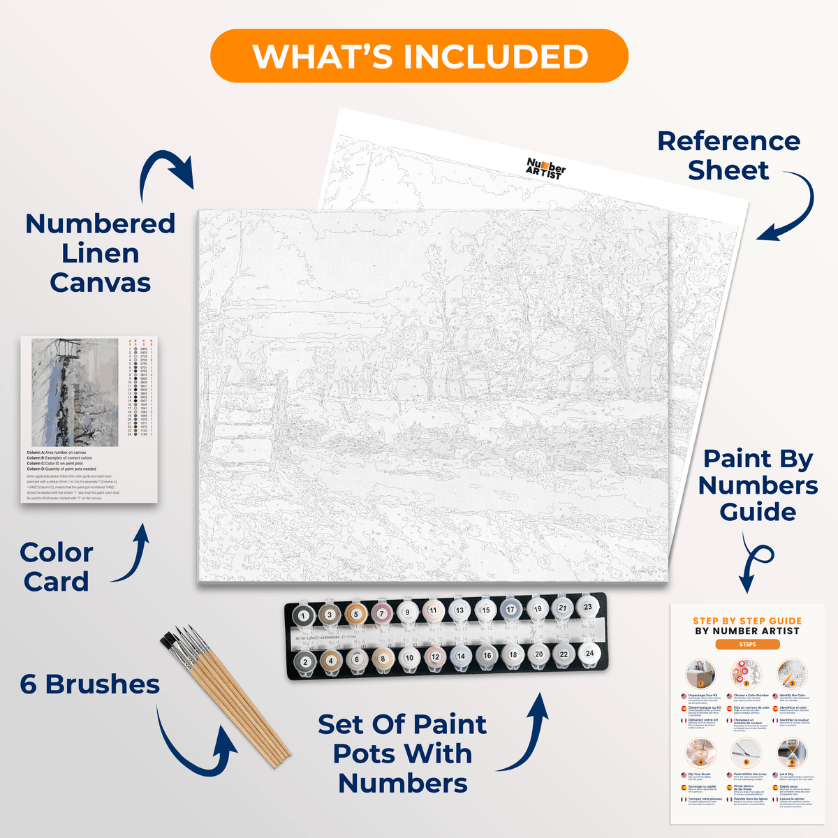 The Magpie by Claude Monet - Number Artist Paint by Numbers Kits