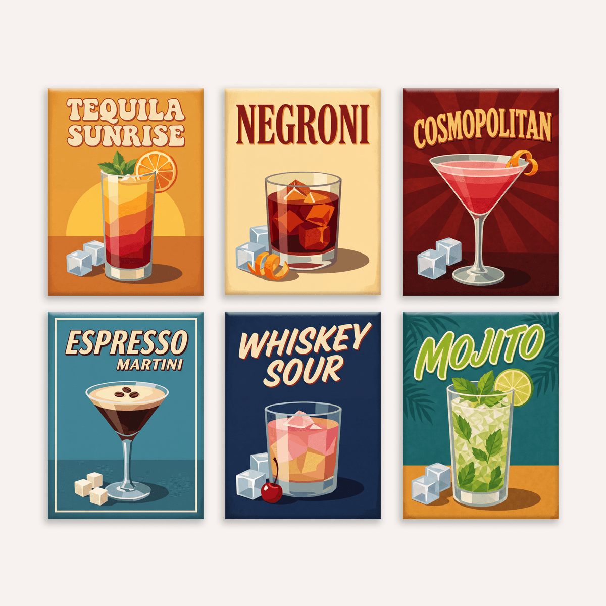 Vintage Sips - Number Artist Paint by Numbers Kits