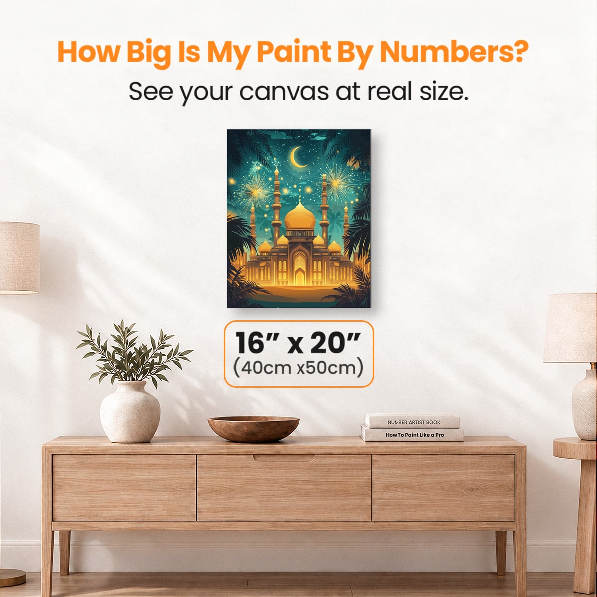 Mosque Fireworks - Number Artist Paint by Numbers Kits