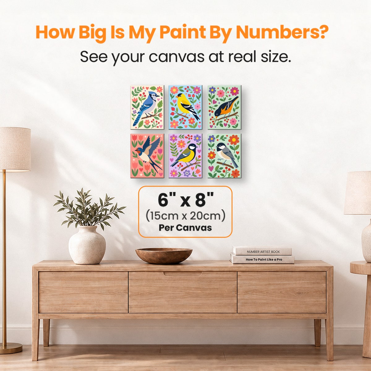 Folk Art Songbirds Vol. 2 - Number Artist Paint by Numbers Kits