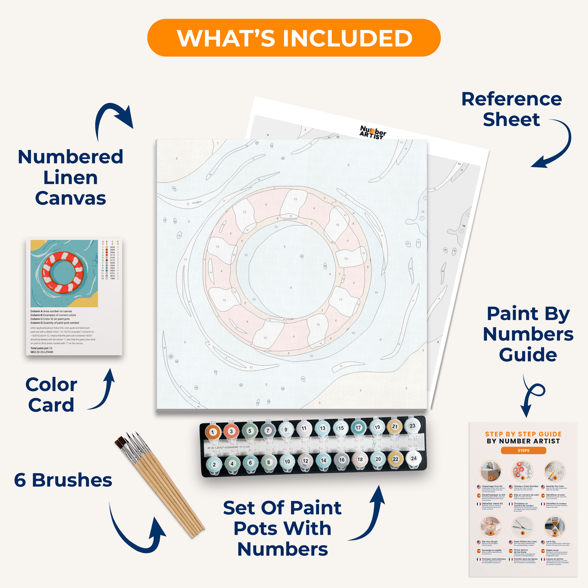 Sunny Float - Number Artist Paint by Numbers Kits