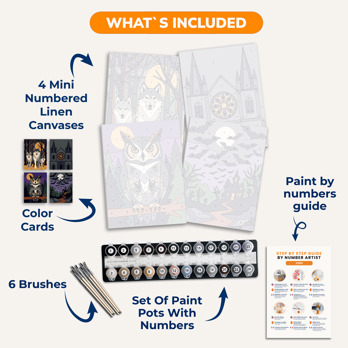 Gothic Shadows - Number Artist Paint by Numbers Kits