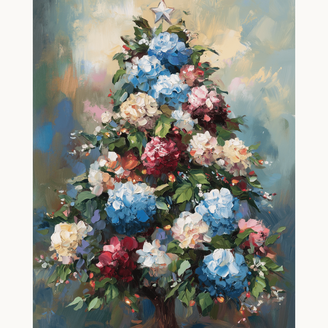 Dreamy Winter Bloom - Number Artist Diamond Painting Kits