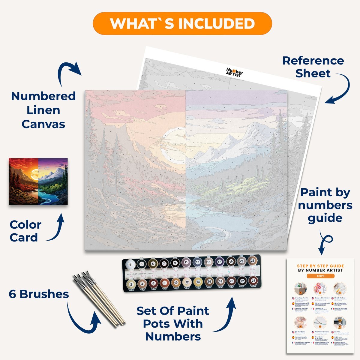 Duality of Nature - Number Artist Diamond Painting Kits