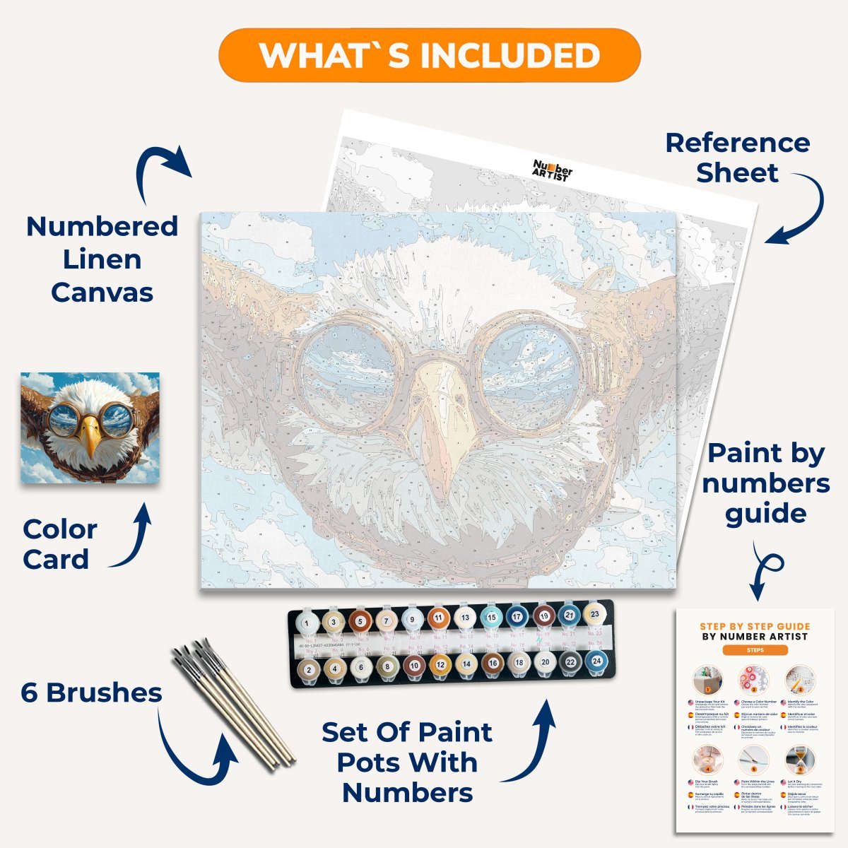 Eagle Aviation - Number Artist Paint By Numbers Kits