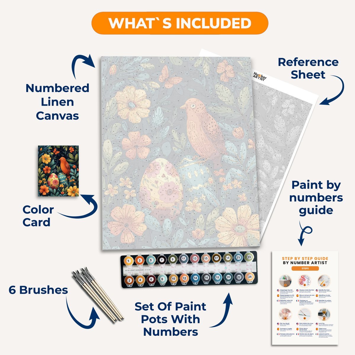 Easter Birdie - Number Artist Diamond Painting Kits