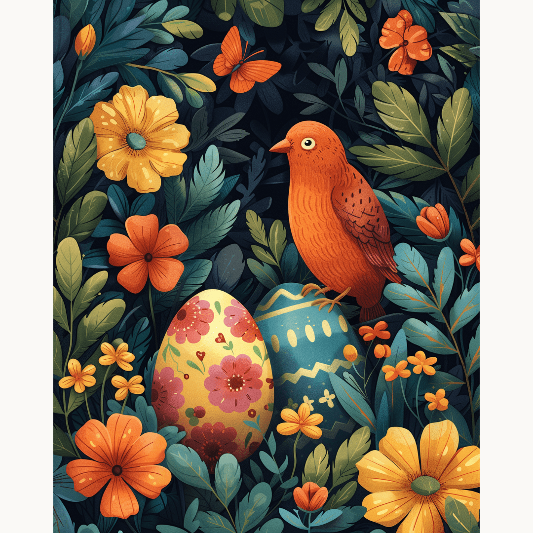 Easter Birdie - Number Artist Diamond Painting Kits